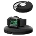PZOZ Charger Stand Compatible for Apple Watch, Portable Charging Station Cable Management Dock Holder Case Organizer Compatible with iWatch Series 5 4 3 2 1 44mm 40mm 42mm 38mm Accessories (Black)
