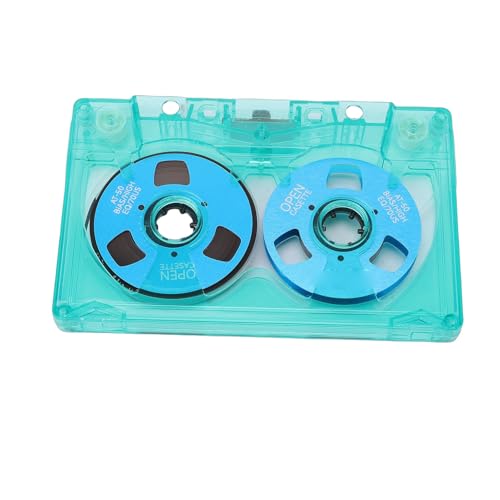 SPYMINNPOO Cinta de Casete de 50 Minutos, Cintas de Casete de Grabación de Sonido con Carrete de Metal con Caja de Almacenamiento para Preservación de Música