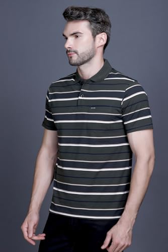 Image of GODFREY Cotton Half Sleeve Collar Tshirt for Men Size - XXXL - Large (3XL / 46)