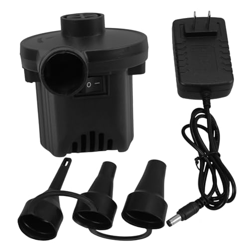 Electric Air Pump for Inflatables Compact 12V Electric Inflator/Deflator Nozzle Suitable for Air Mattress Pool Toys and Car Use