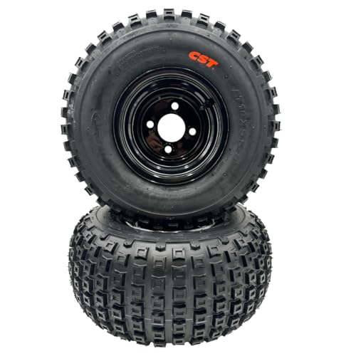 Set of 2-18x9.50-8 Knobby Wheel Assembly