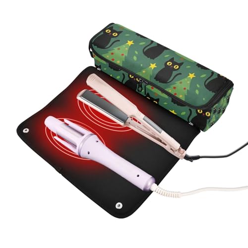 Bolsa de viaje para herramientas de cabello y tapete resistente al calor miniatura 2