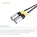 BESCOOS IP65 Waterproof RJ45 CAT5E Ethercon Cable Both Ends with Ethernet Shielded Connectors (3Feet_5PCS)