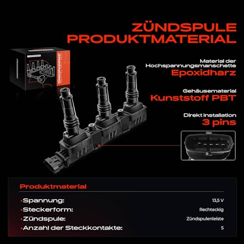 Zündmodul Zündspule für Agila A H00 Corsa B 73 78 79 Corsa C F08 F68 Agila MK I Corsa MK I II W5L F08 1.0L Benzin 1996-2003 1208306