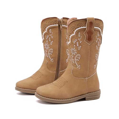 BMCiTYBM Toddler Girl Boy Cowboy Cowgirl Boots Little Kids Square