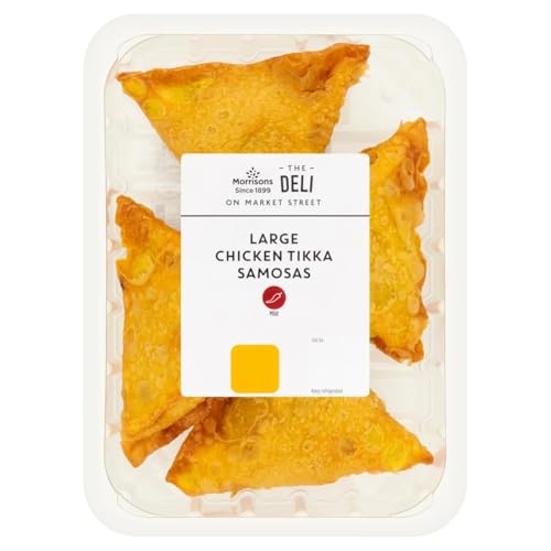 Morrisons Market Street Deli Large Chicken Tikka Samosas 200g