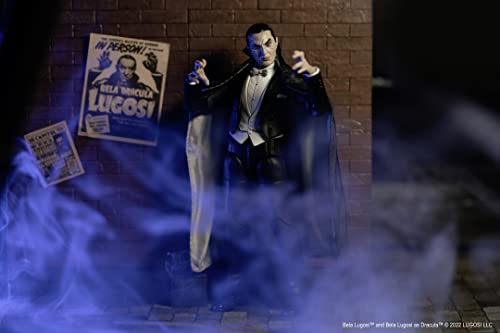 Jada- Figura articulada Bela Lugosi Drácula, 15cm, Packaging Premium Coleccionista, Manos y Cabeza Intercambiables, 20 Puntos Articulados, Monsters Universal, A partir de 13 Años (253251020)