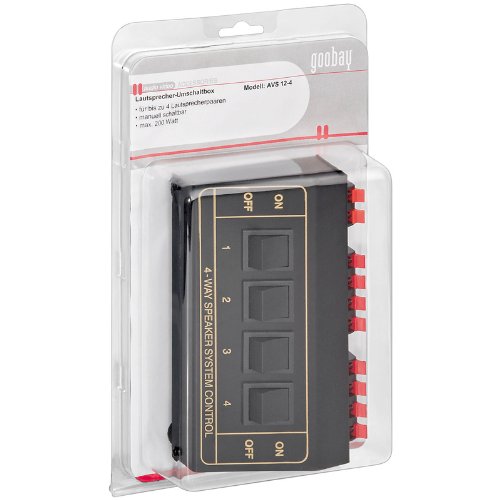 Preisvergleich Produktbild Goobay 27934 Lautsprecher-Umschaltbox