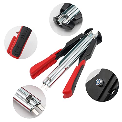 MOGOULUA Hog Ringzangen Set Haustierkäfig Zange mit 2500 Stück Zaunzange Ringe C-Typ Clip Automatische Zaun Zange für Matratzen Auto Kissen Sofas Zäune Pet Käfige Installation Equipment Tool