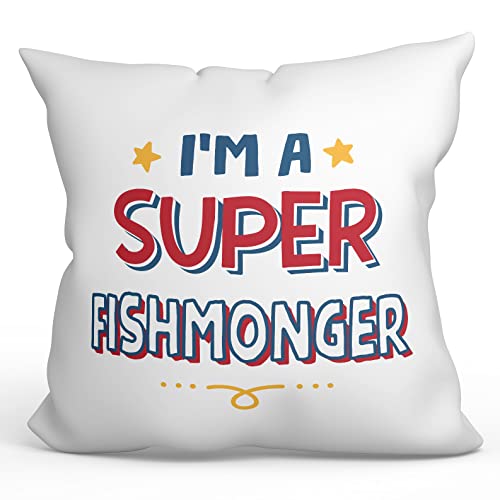 Mugffins Coussins/Oreillers avec Rembourrage pour POISSONNIÈRE - 40x40 cm - en Anglais - I'm Super - Cadeau Original