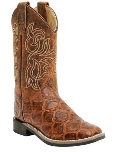 Cody James Boys' Duke Embossed Western Boot Broad Square Toe - Bcbsp25p16