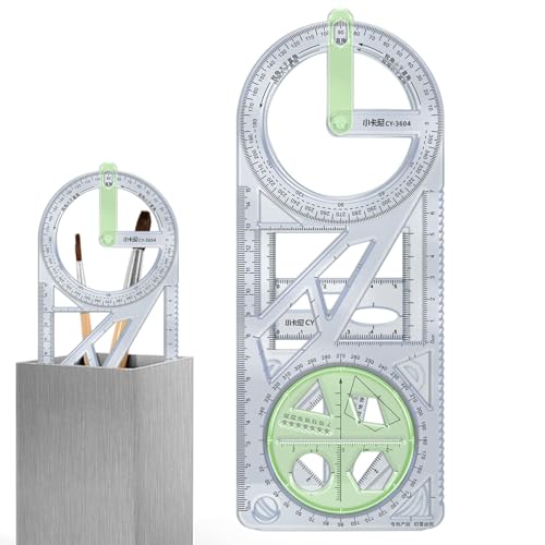 Régua multifuncional | Régua de desenho geométrico modelo de desenho para crianças | Régua geométric