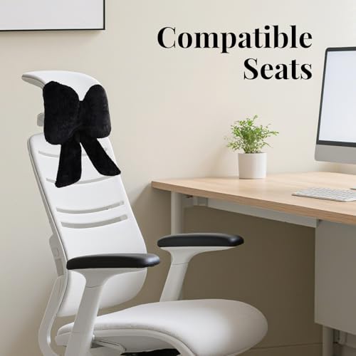 iHUFeather Bow Car Headrest Pillows