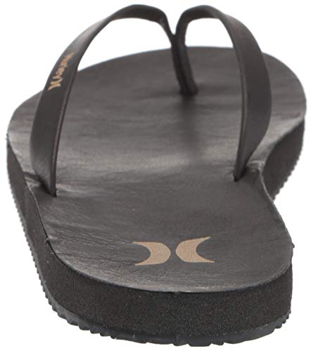 Hurley Women's W Lunar Sandal Flip-Flop, Black/Black, 9 #TOP2