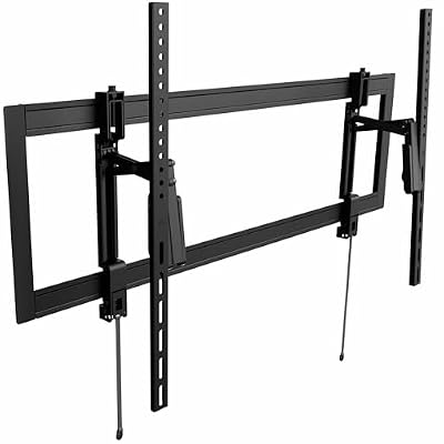 VIVO Heavy Duty Extended Tilting TV Wall Mount for 55 to 105 inch Screens, Low Profile, Wide VESA Range and Leveling, Holds up to 176 lbs, Black, MOUNT-TV105PT