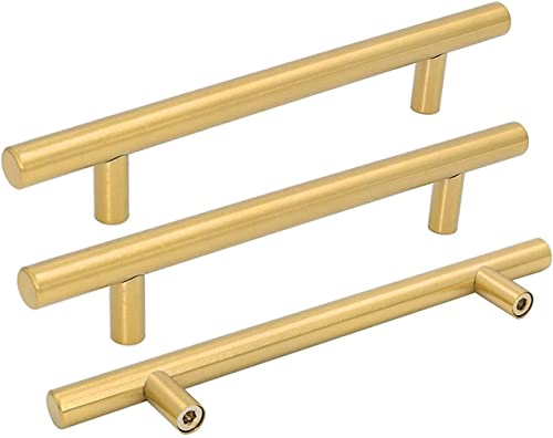 goldenwarm 15x Möbelknopf Silber Türknopf Edelstahl Türgriffe Küche Stangenknöpfe Schublade Küchenknöpfe Modernes Kleiderschrank Knöpfe