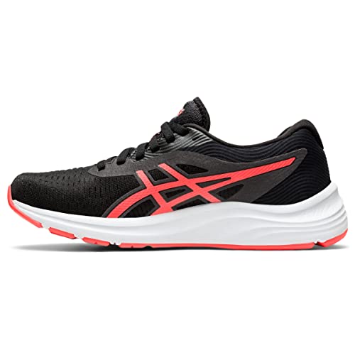 ASICS Women's Gel-Pulse 12 Running Shoes, 6, Black/Flash Coral4