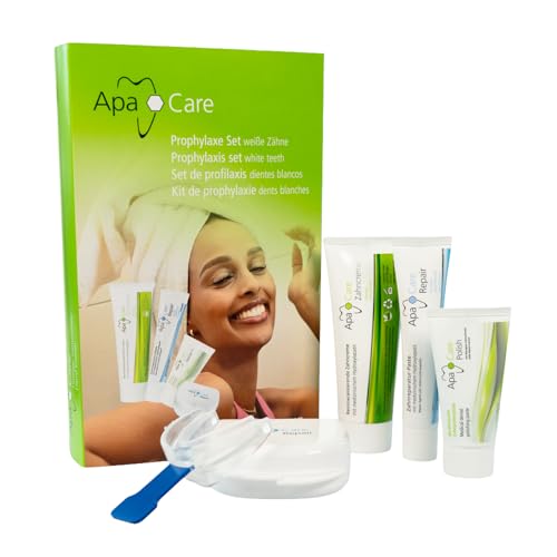 Kit de prophylaxie ApaCare Dentifrice/Repair/Polish | Émail liquide pour dents sensibles | Pour la prophylaxie à domicile