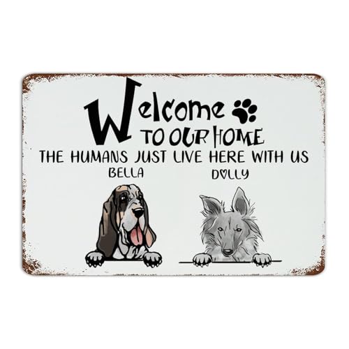 Panneau rétro en métal humour animaux pour déco garage et salon convivial
