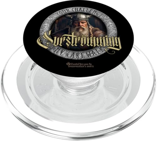 Surströmming Challenge Jefe Vikingo sombrío PopSockets PopGrip para MagSafe