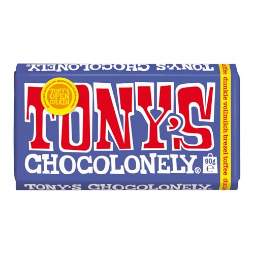 Tony's Chocolonely - Vollmilchschokolade mit Brezel und Toffee 90g