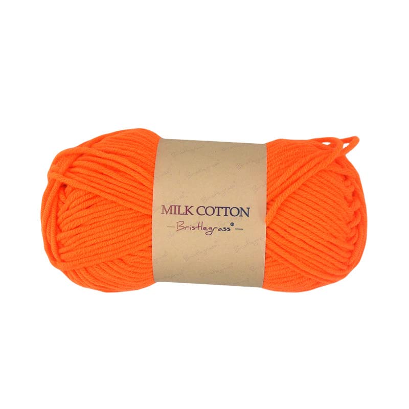 Bristlegrass Russet Orange Yarn for Crocheting, Including 91Multi-Colors Can Be Offered for A Selection of Uses, Weaving Yarn for Beginners Adults and Children(1.76Oz,115 Yds) — image 1