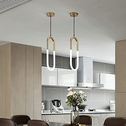 Lámpara de techo elegante E27 acabado negro oro de estilo posmoderno 5