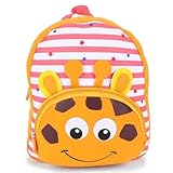 Mochila Infantil Clio Pets Girafa Laranja
