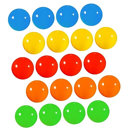 NULYLU Bright Activity Plastic Balls 20pcs Balls for Bingo Games Celebration Use