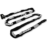 Kaedear(カエディア) バイクロック チェーンロック 鍵 防犯 盗難防止 ロック スクエアチェーン 長さ1000mm 径8mm 高耐久 SP シリンダー 引っ張り強度2T 対向ボール キーシャッター 鍵 複製サービス 防犯レベル5 KDR-LK3-3000 (3000mm)