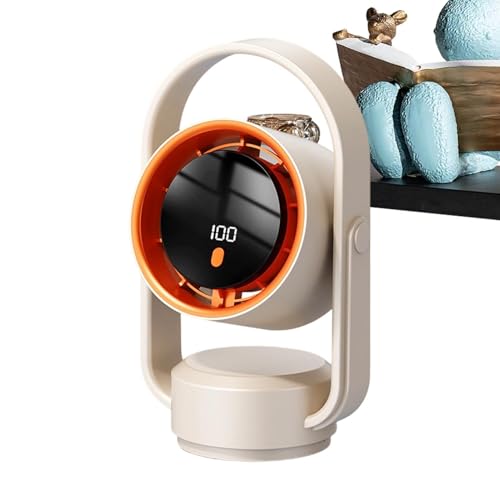 Ventilador de mesa genérico, ángulo ajustable de 180 °, ventilador de mesa refrescante, para mujeres, hombres, estudiantes, viajeros, casa, apartamento, estudio, habitación, salón, viaje, camping,