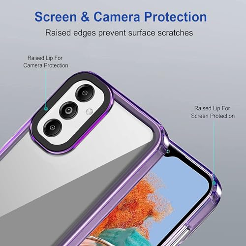Zapcase Back Case Cover for Samsung Galaxy M14 5G | Compatible for Samsung Galaxy M14 5G Back Case Cover | Case Cover with Camera Protection | (TPU + PC | Translucent Purple) - Image 6