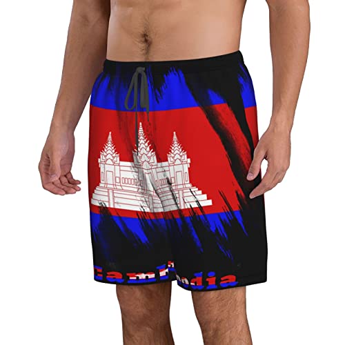 Men's Beach Shorts Quick Dry Shorts Comfortable Loose Drawstring Gym Shorts Running Swimsuit Pants with Pockets2