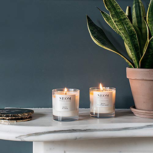 Neom- Complete Bliss Scented Candle, 1 Wick | Blush Rose, Lime & Black Pepper | Essential Oil Aromatherapy Candle | Scent To De-Stress #TOP3