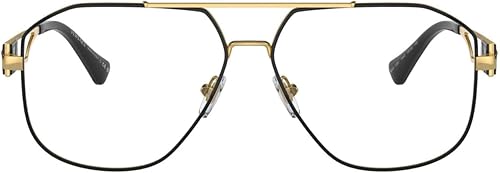 Miniatura 2 de Versace VE1287-1443 Marco para gafas NEGRO/ORO con lente DEMO 2.323 in, Negro/Oro