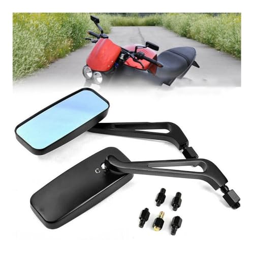 Espejo retrovisor de moto con regulación angular y adaptadores M8 M10 4