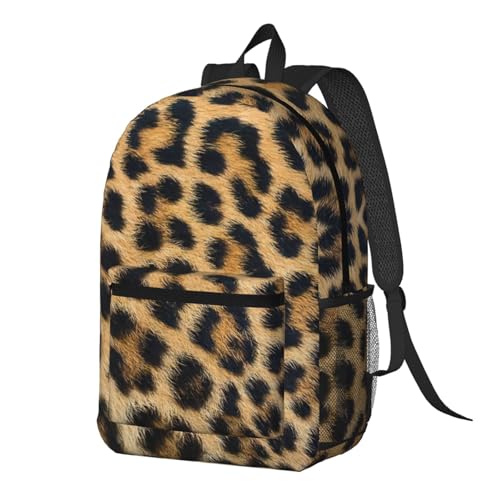 Sac à dos d'école imprimé léopard EdWal léger taille unique noir - 2