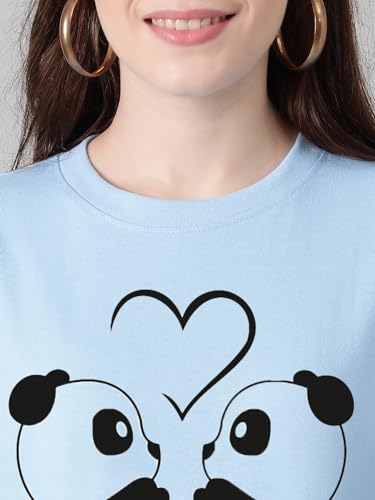 Image of KOTTY Women's Graphic Printed T-Shirt - Soft Cotton Blend Tee for Everyday Style