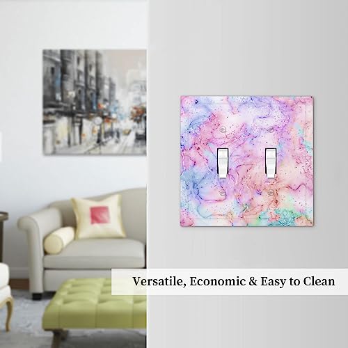 Placa decorativa de 2 bandas con tinta abstracta resistente a arañazos 8
