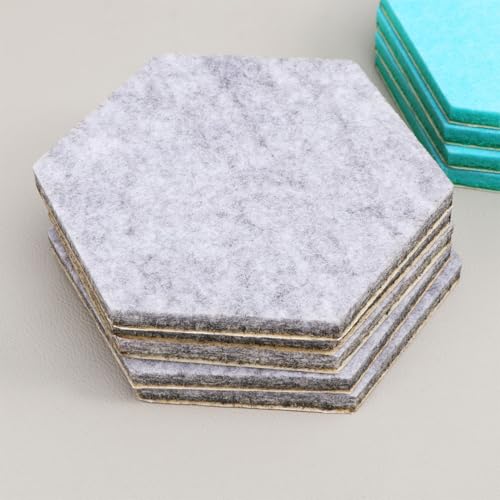 20 de fieltro hexagonales autoadhesivas tablero suave cuadros 7