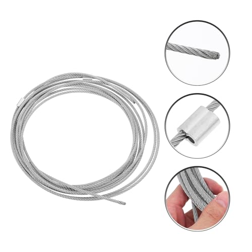 Cable de acero de alta resistencia WOONEKY de 6 metros para ajustar mecanismos de garaje 7