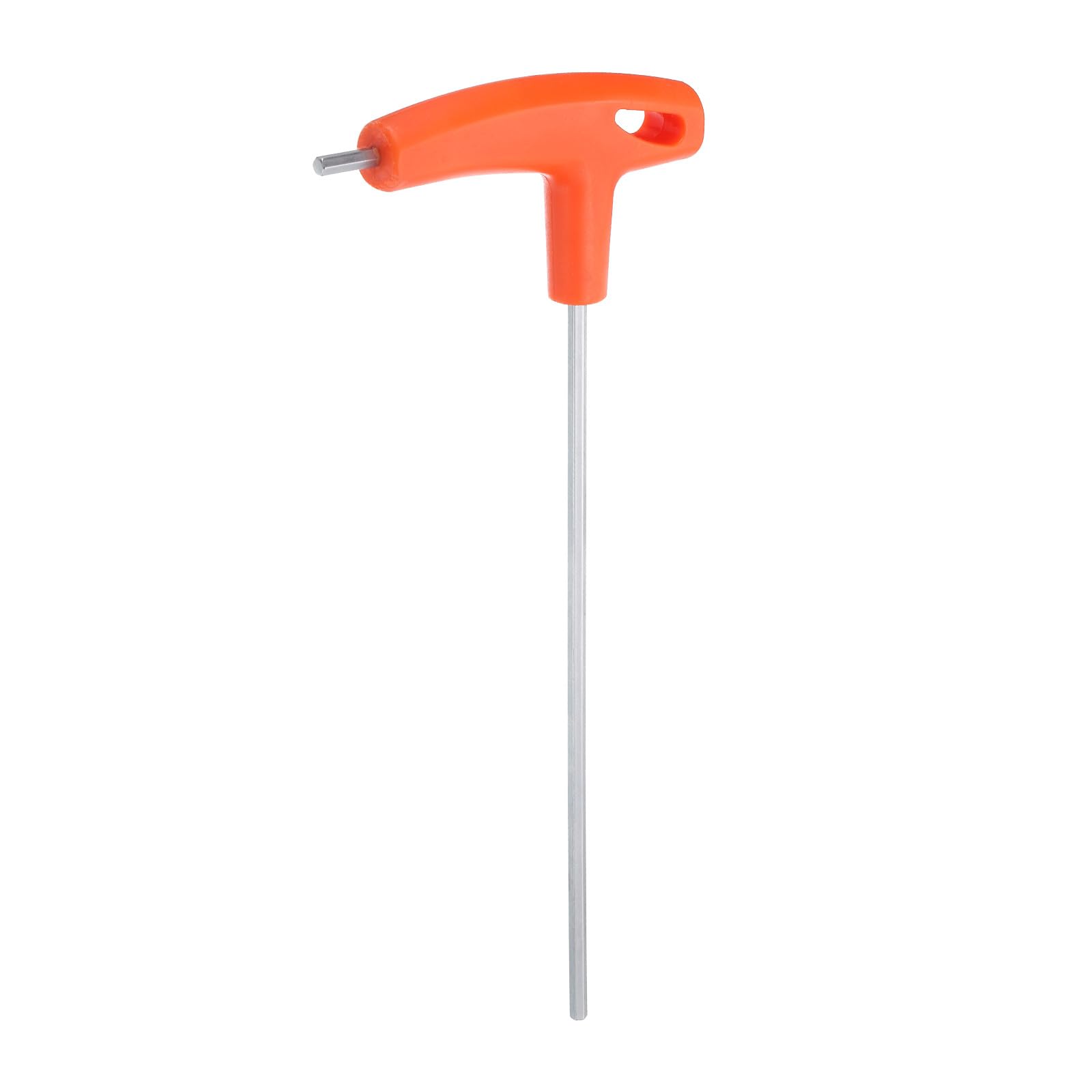 sourcing map T-Handle Hex Key Wrench 4mm Metric CR-V Long Arm T-Key Inner Hexagon Wrenches Spanner Repair Tool for Automotive Household Maintenance, Orange