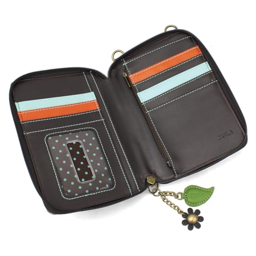 Image of CHALA Wallet Crossbody Cell Phone Purse - Women Faux Leather Multicolor Handbag with Adjustable Strap