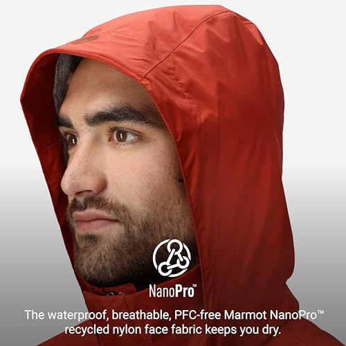 Image of MARMOT Men's Precip Eco Waterproof Rain Jacket - 100% Recycled, Breathable, Lightweight, Packable Raincoat