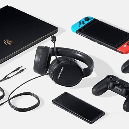 Arctis 1 Compatibile con tutte le piattaforme, Microfono ClearCast rimovibile, Per PC, PS5, PS4, Xbox, Nintendo Switch, Cellulare - Cuffia gaming - Immagine 2