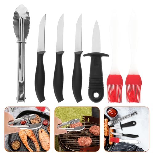 Set de 7 accesorios para parrilla Happyyami portátil miniatura 7