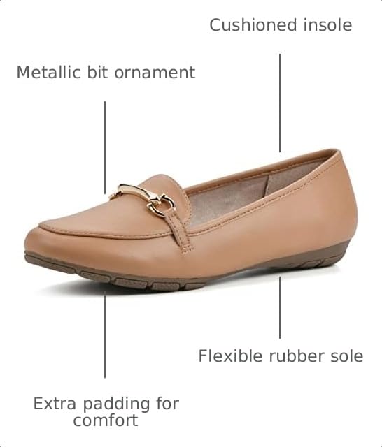 Image of CLIFFS BY WHITE MOUNTAIN Women's Glowing Cushioned Loafer Flat