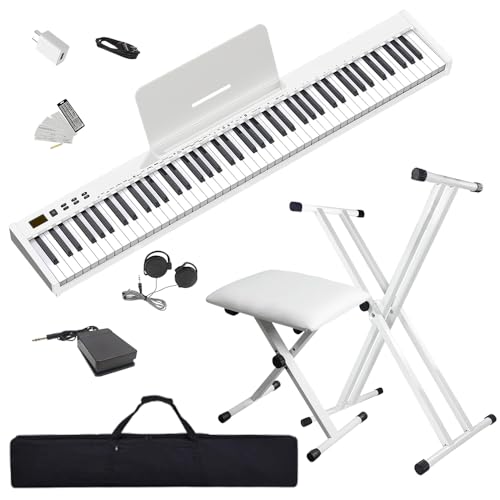 ニコマク SWAN 電子ピアノ キーボード 88鍵 椅子、スタンド付き Amazon | 【イススタンドセット】ニコマク NikoMaku 電子ピアノ 88鍵盤