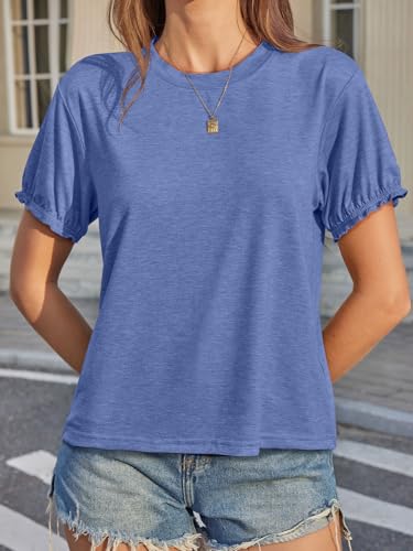 Image of UNCLECAT Women's Short Sleeve T Shirts Trendy Crew Neck Tops Basic Tee | Summer Fall,Boho Tops, Summer Outfits,Casual,Workout Gym Clothes,Fashion Clothing