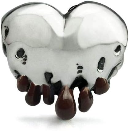OHM (Melting Heart - Chocolate Tips) OHM Beads